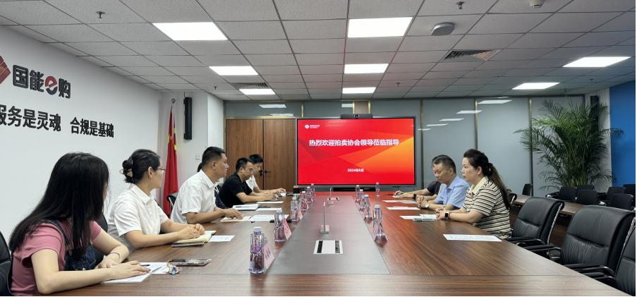 北京拍卖行业协会走访会员单位国能（北京）商务网络有限公司